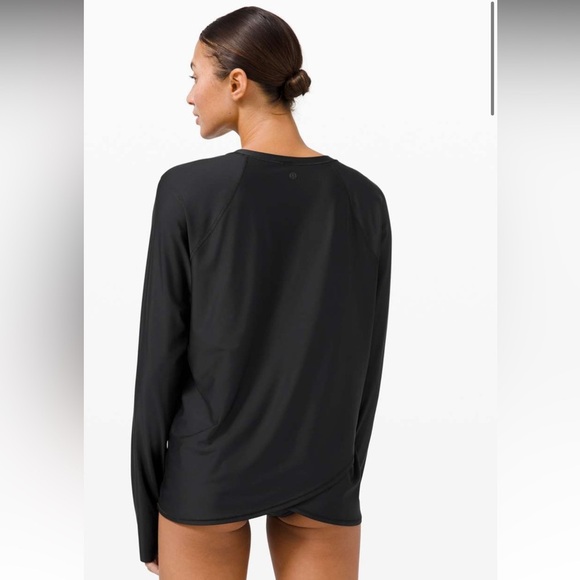 Lululemon Waterside Relaxed UVP Long Sleeve Black - Picture 3 of 7
